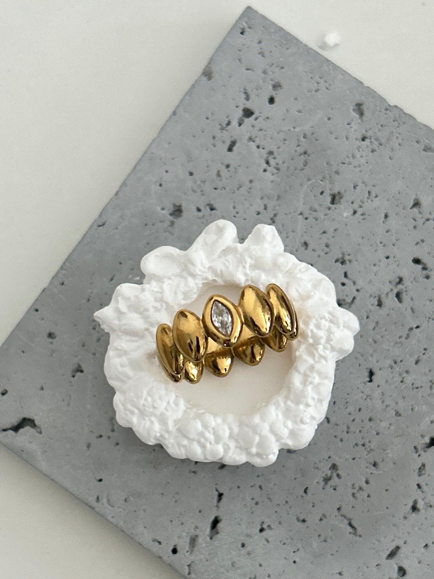 Josie Ring • 18K Gold-Plated Sculptural Ring