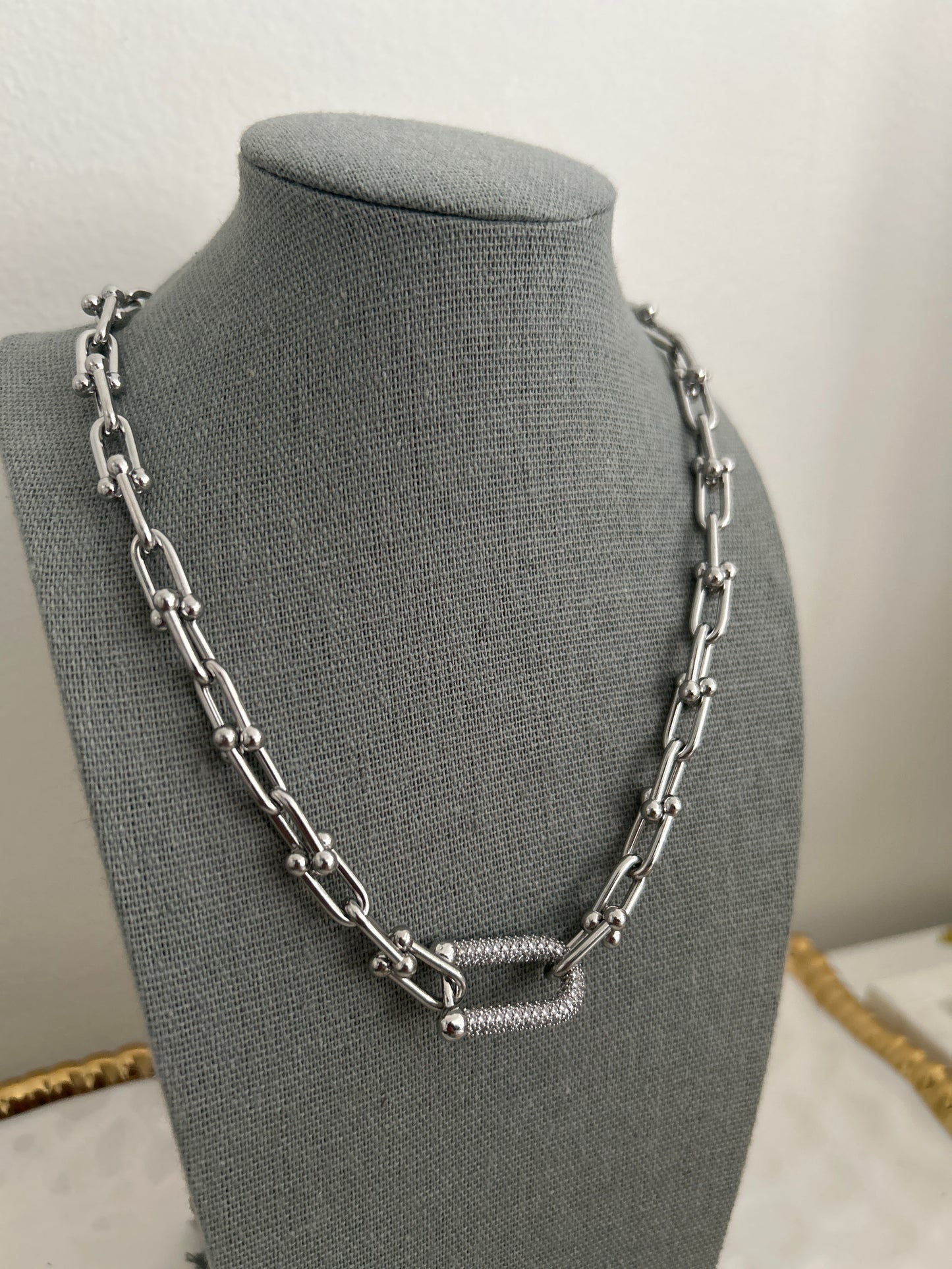 Audrey Gold Chain link Necklace