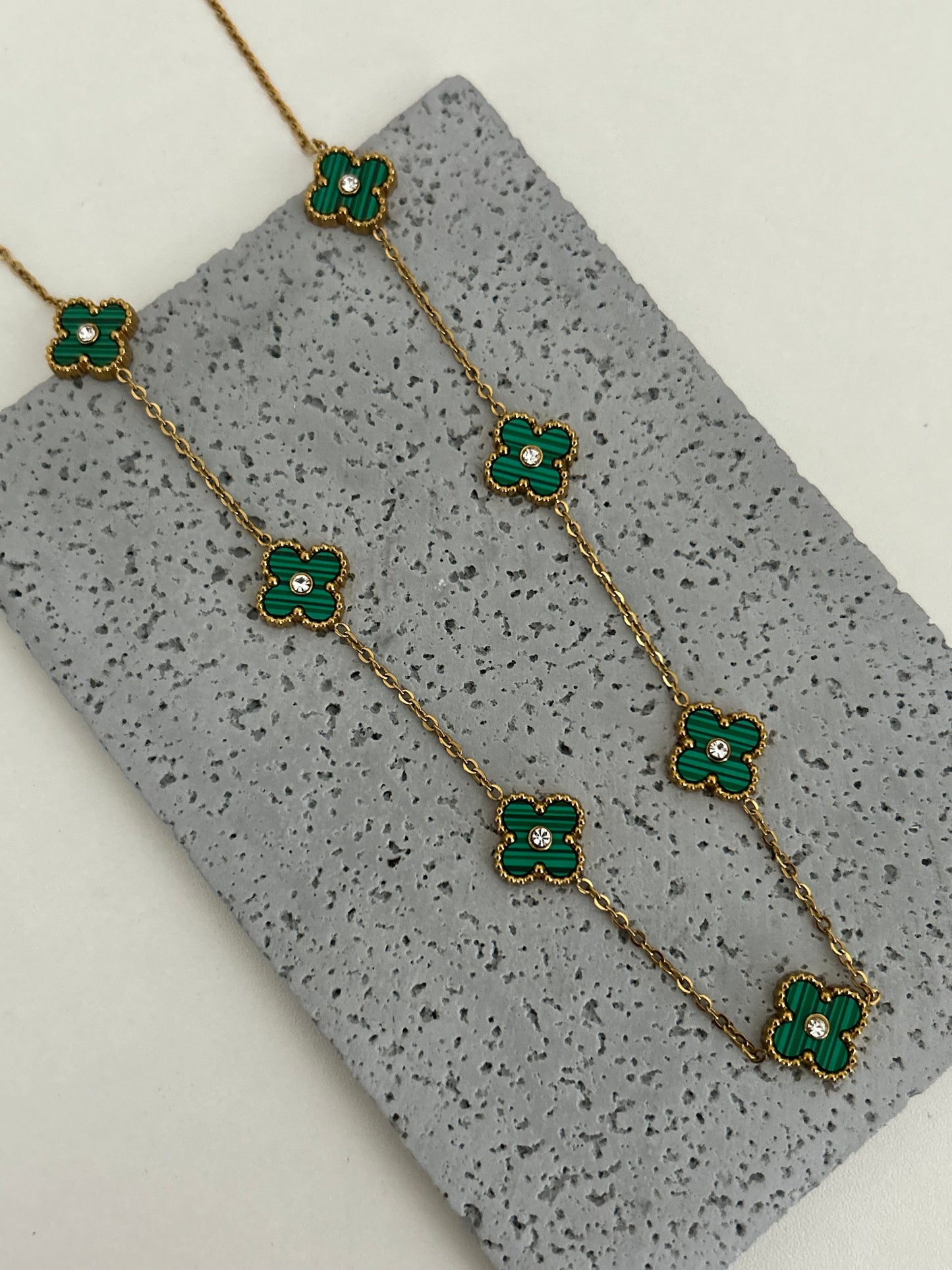 Ameera multiclover necklace - Lucky Sparkle Clover All Over Clover Necklace