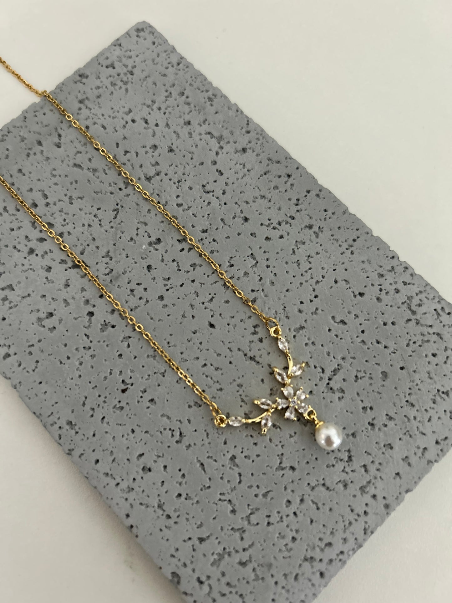 Murielle Necklace • Delicate Floral Necklace