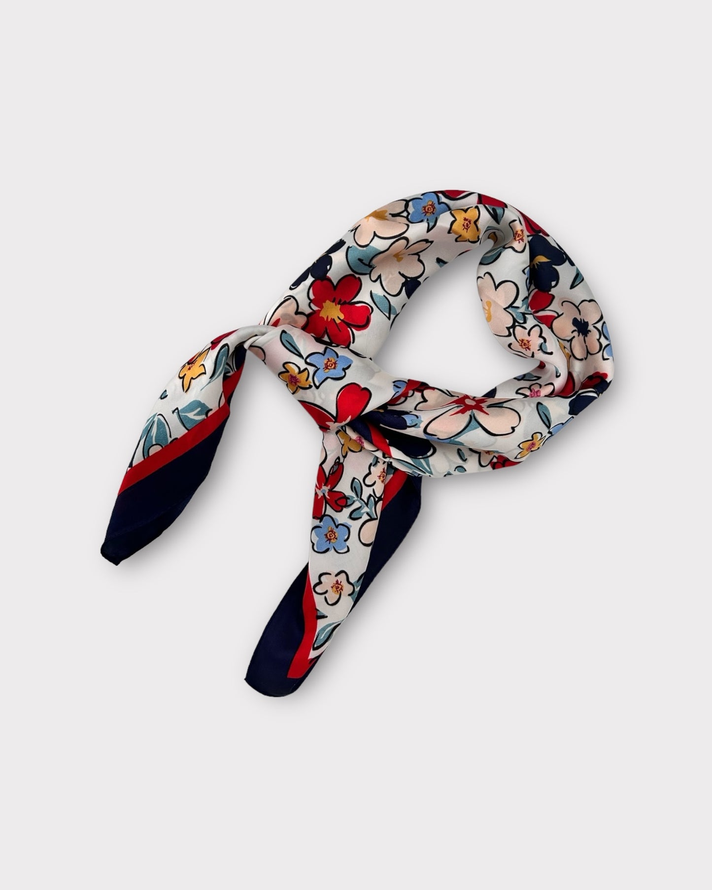 Silk scarf bandana bag accessory
