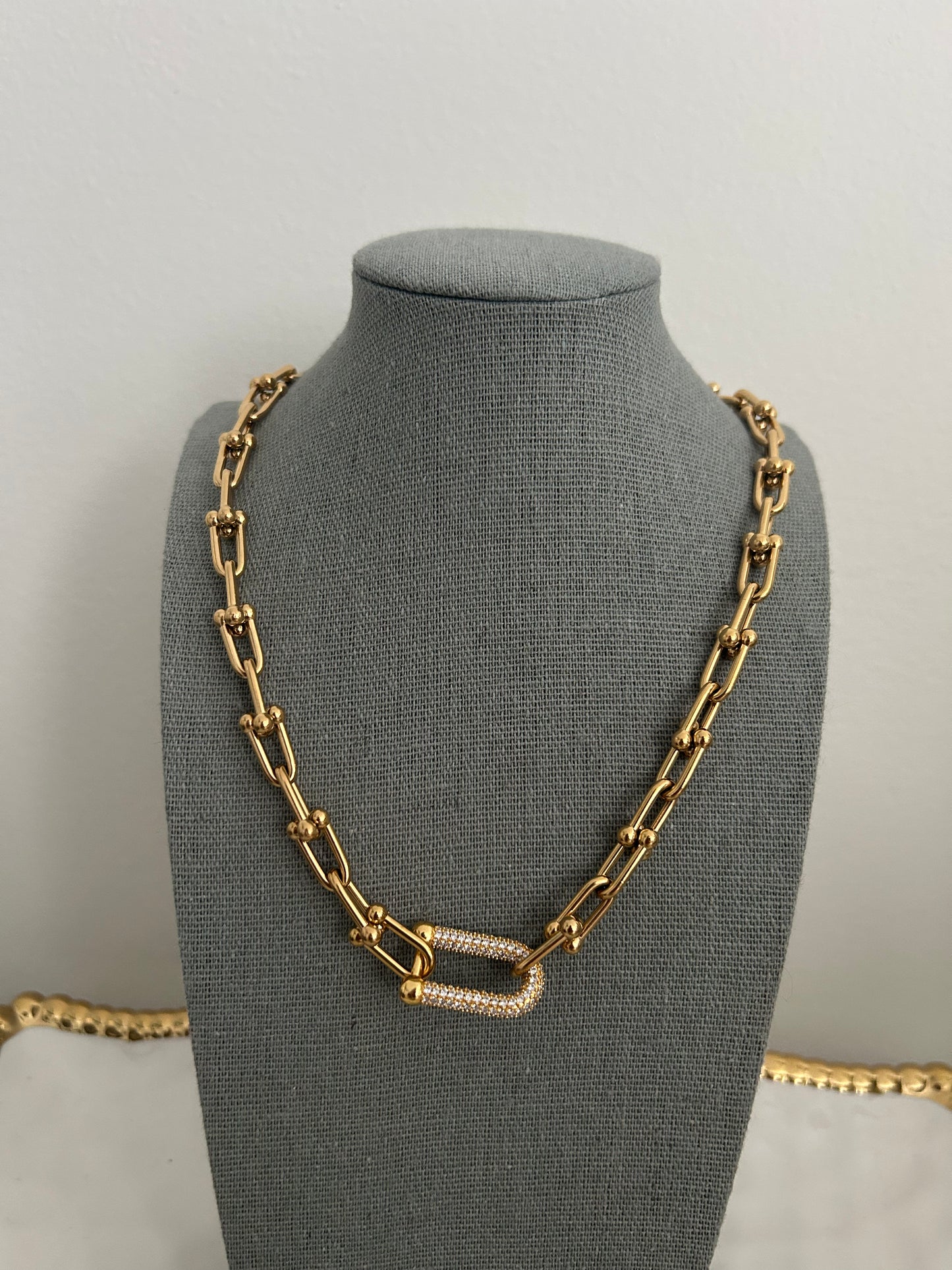 Audrey Gold Chain link Necklace