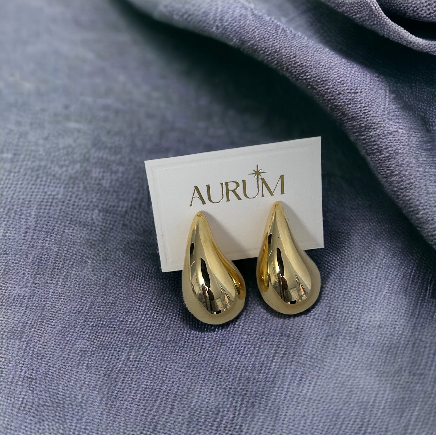 Oversize waterdrop earrings