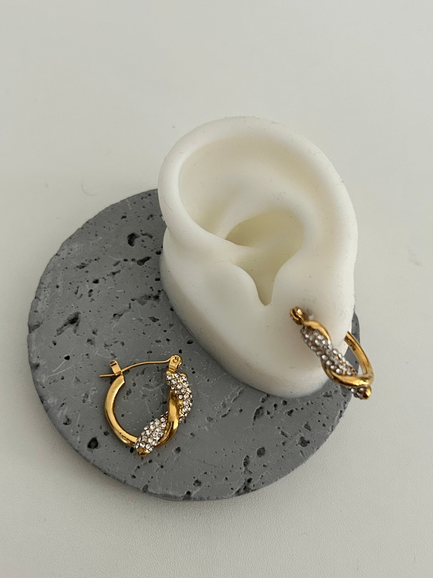 Danaeira earrings • Sparkle Twisted Hoop earrings