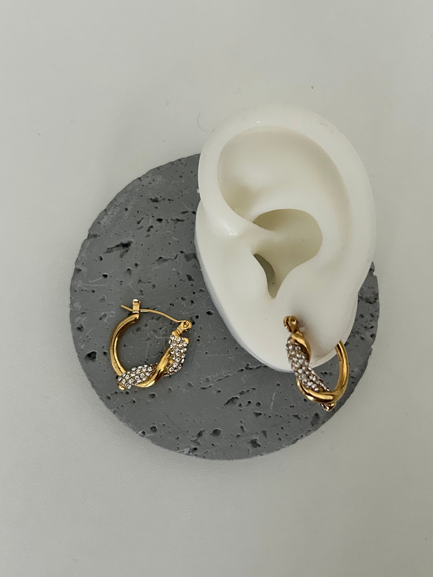 Danaeira earrings • Sparkle Twisted Hoop earrings