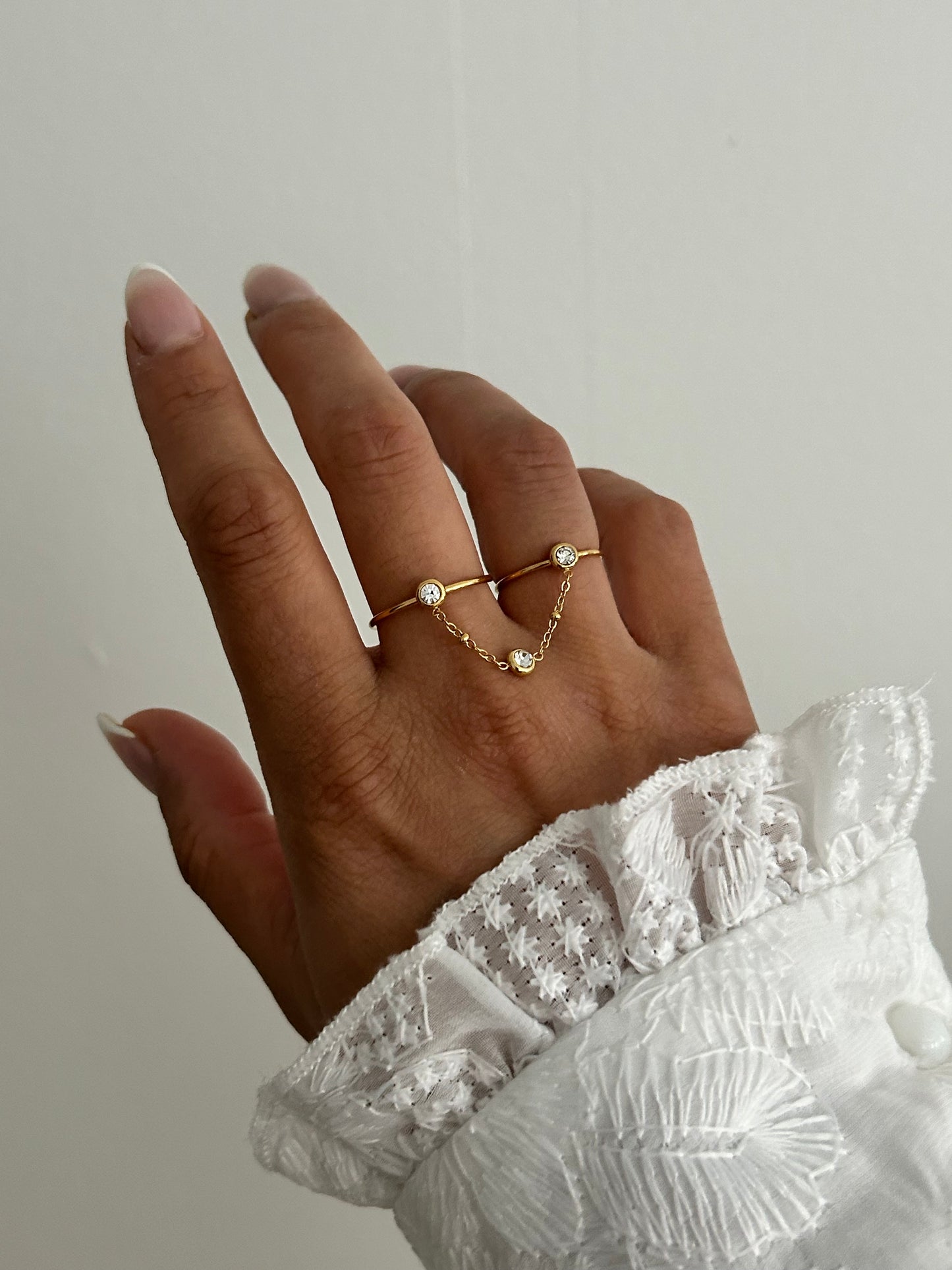 Eva Ring • Gold two fingers rings