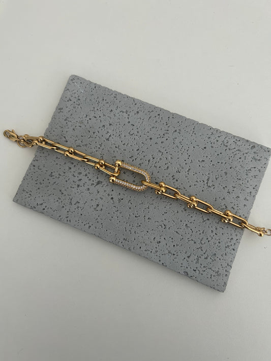 Audrey Gold Chain link Bracelet