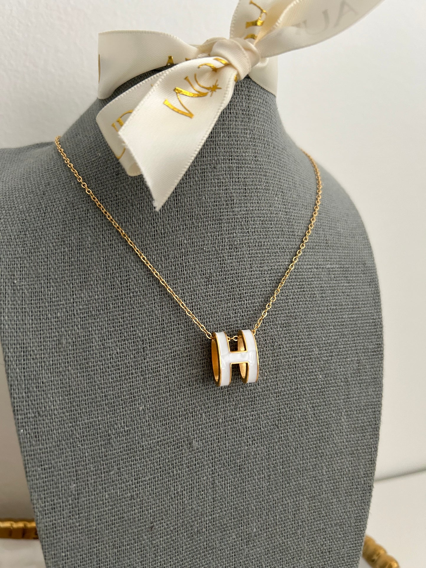 Haven Necklace • H letter Necklace