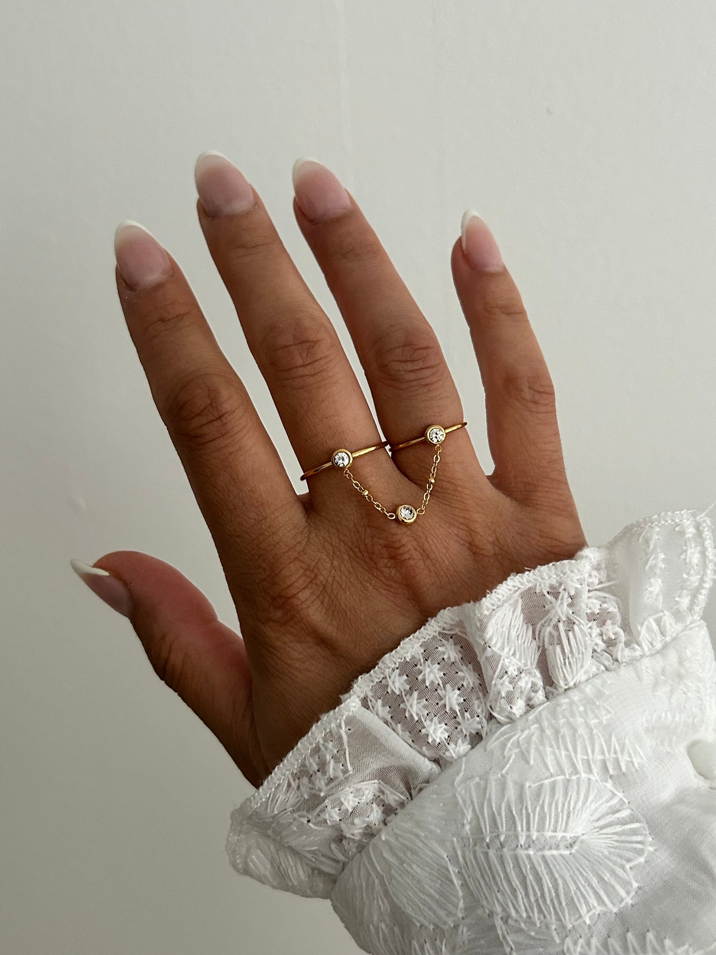 Eva Ring • Gold two fingers rings