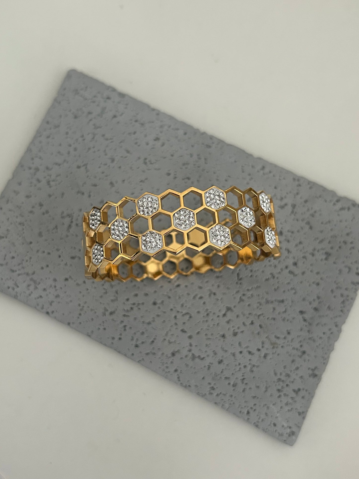 Rosa bangle • Bee Hive Bangle