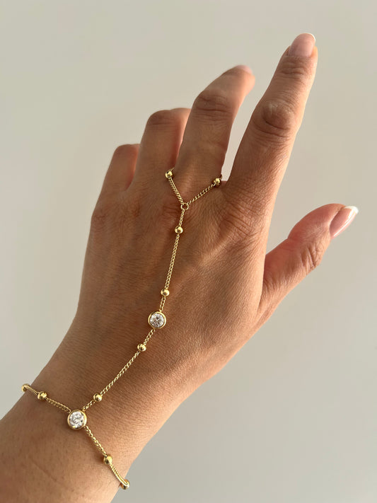 Magalie Hand chain Bracelet & Ring