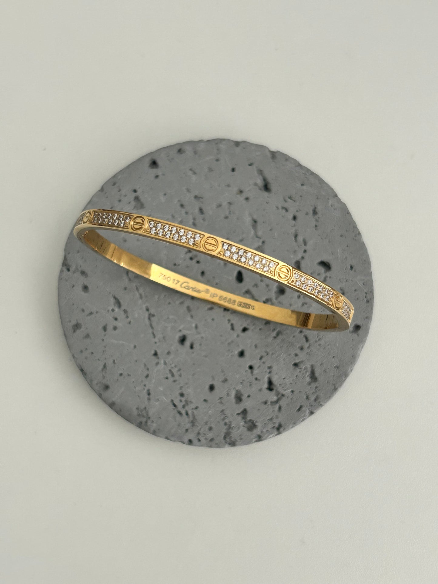 Reena bangle with rhinestones all over