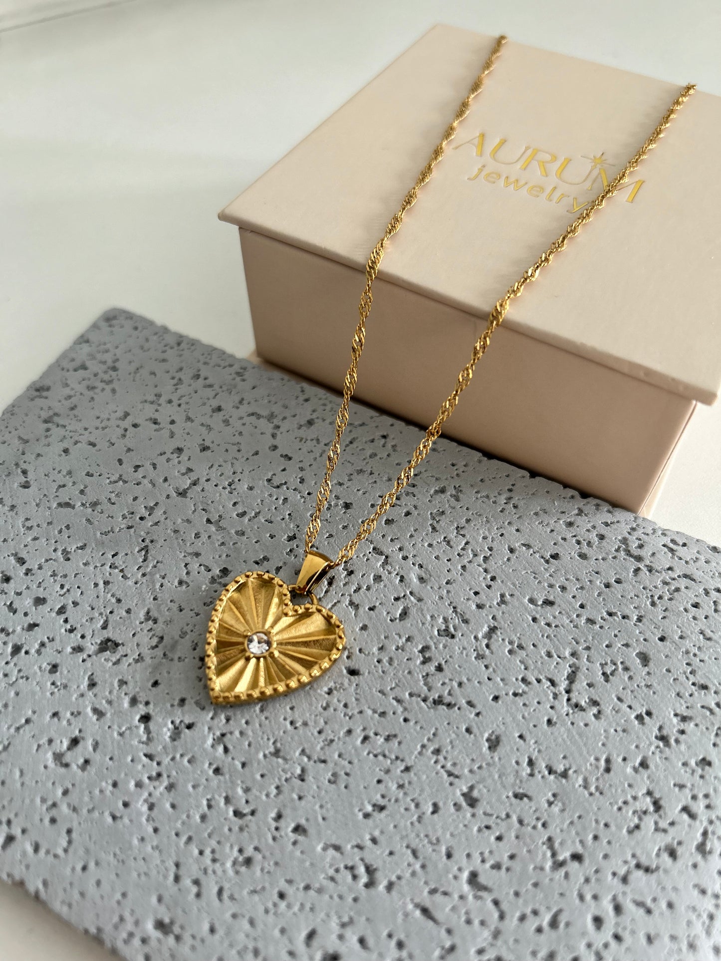 Everly Necklace • Heart Necklace