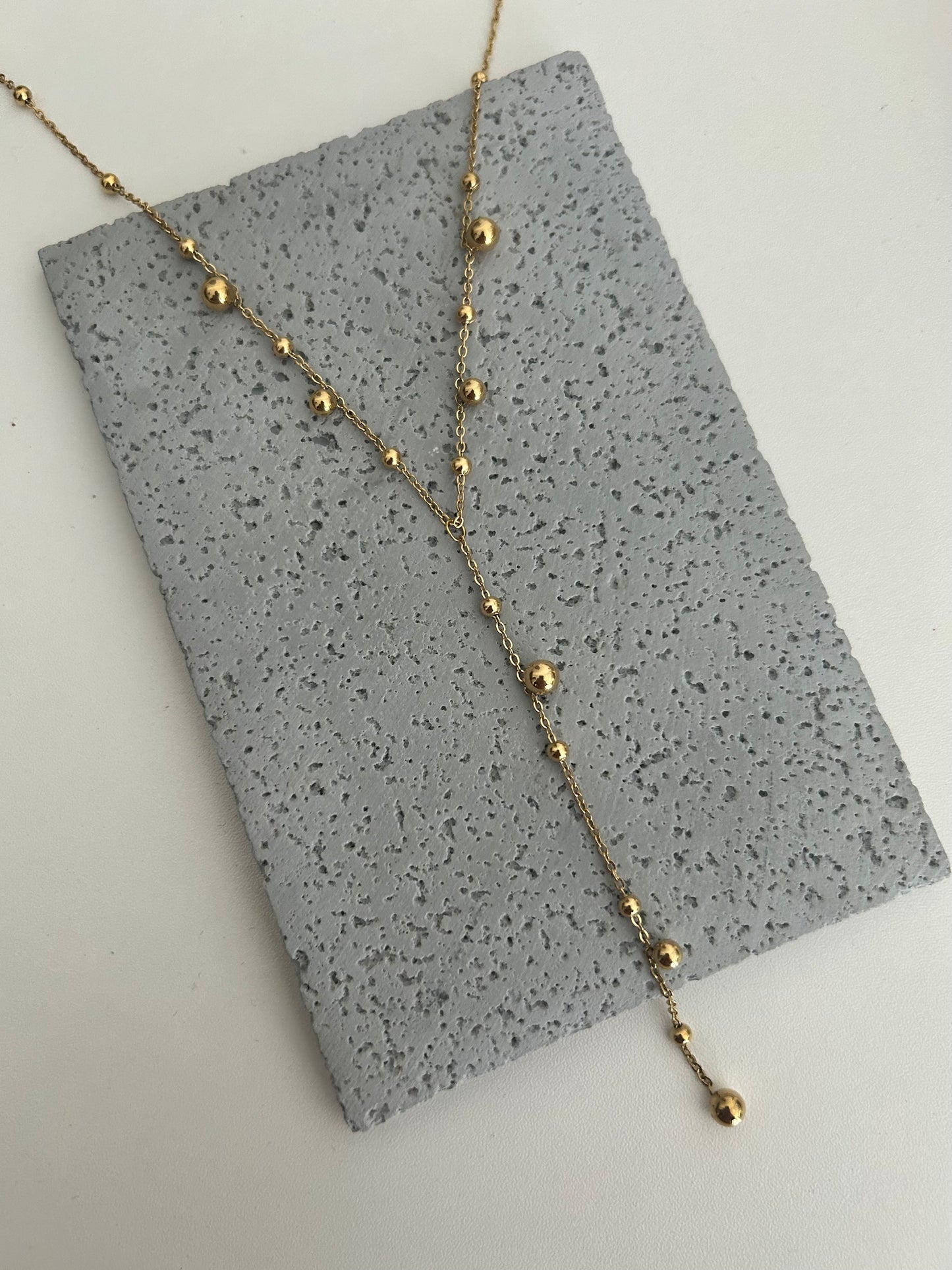 Sissi Lariat Necklace • Lariat Beaded Y necklace