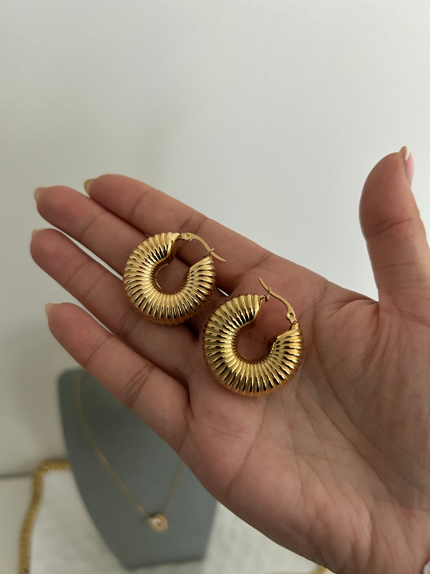 Umairah hoop earrings • Chunky Hoop earrings