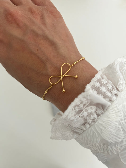 Anais Gold Bow Bracelet