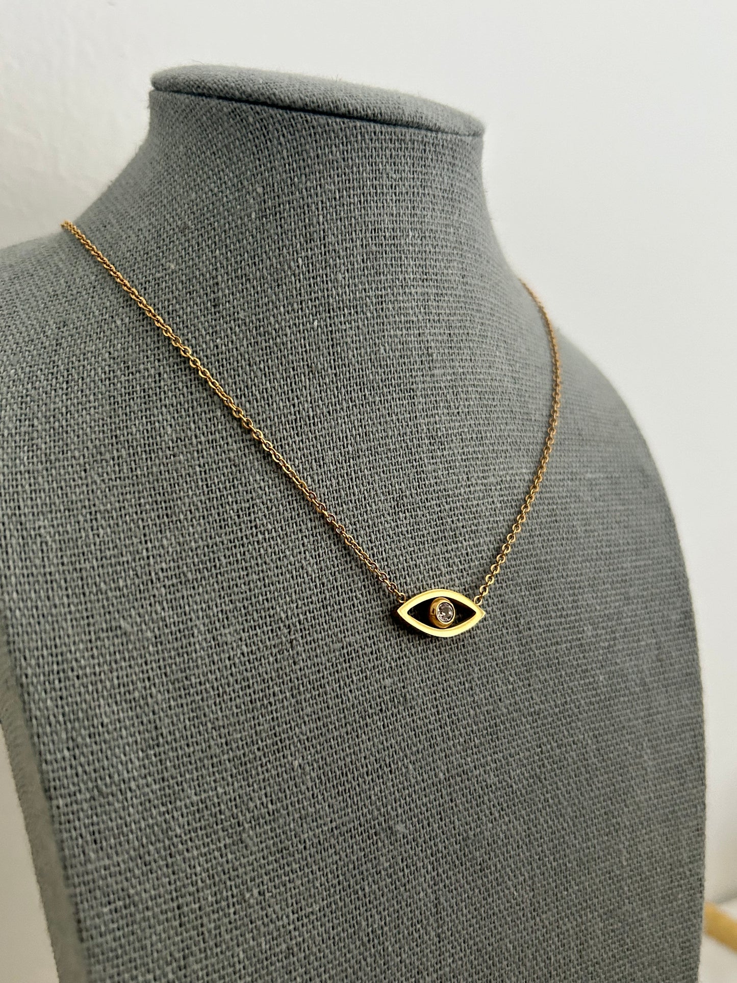 Suhana necklace • Evil eye tarnish free gold necklace