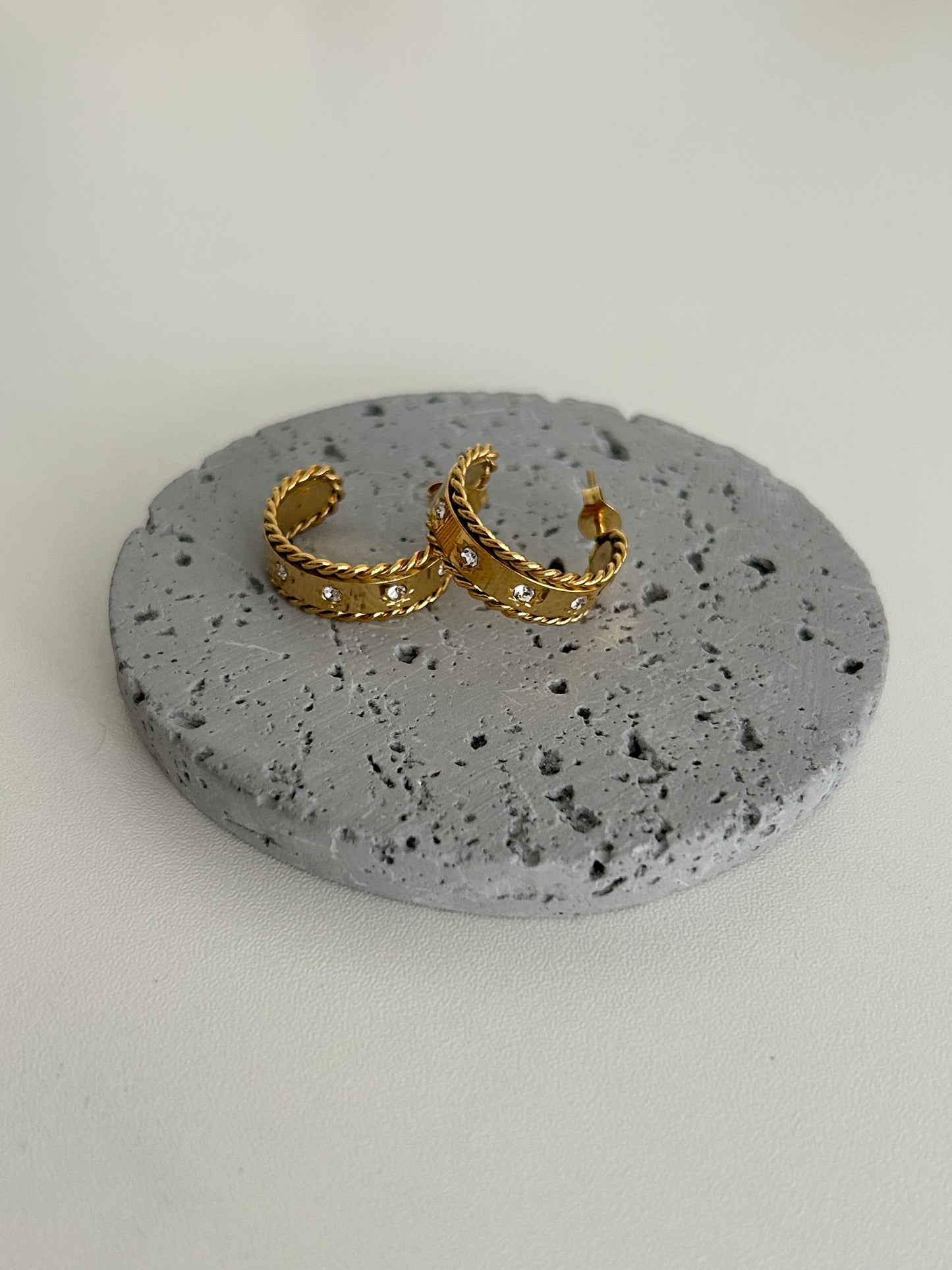 Azina earrings • Sparkle Hoop earrings