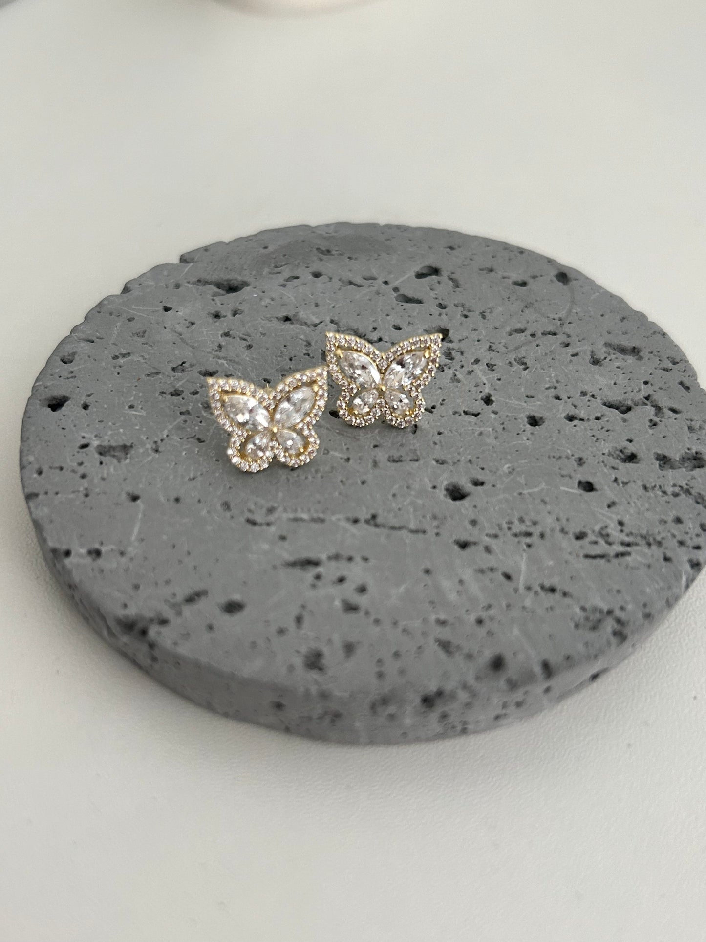 Verity earrings • Butterfly studs