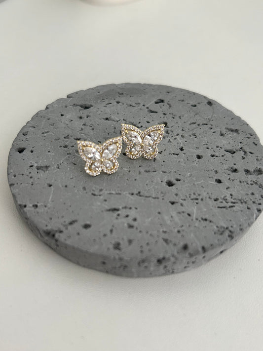 Verity earrings • Butterfly studs