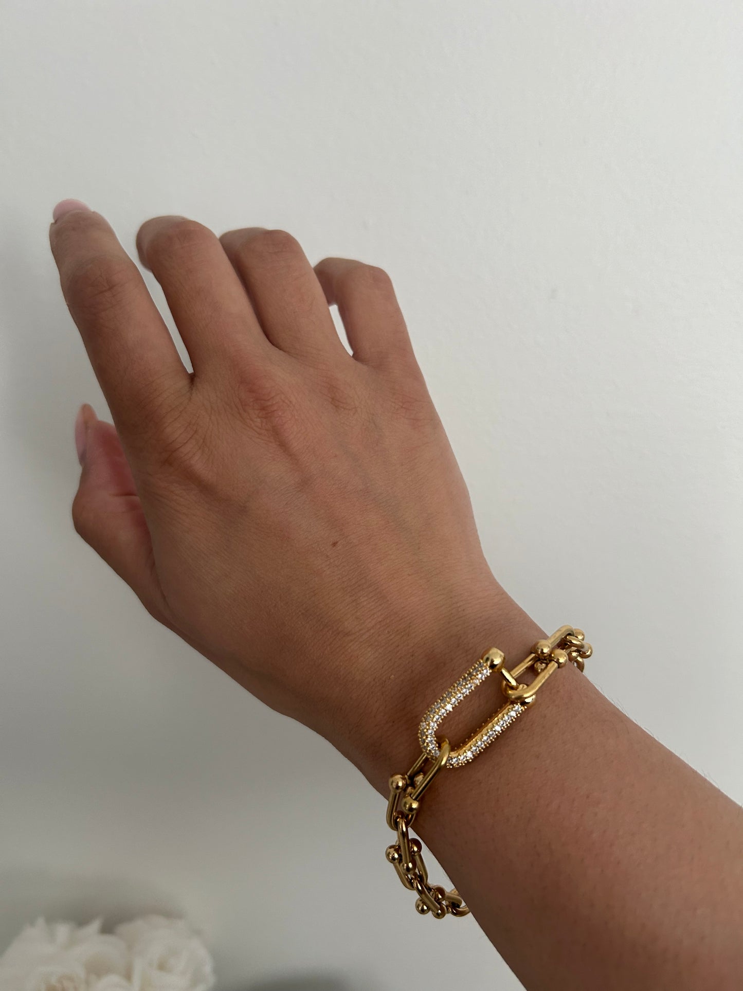 Audrey Gold Chain link Bracelet