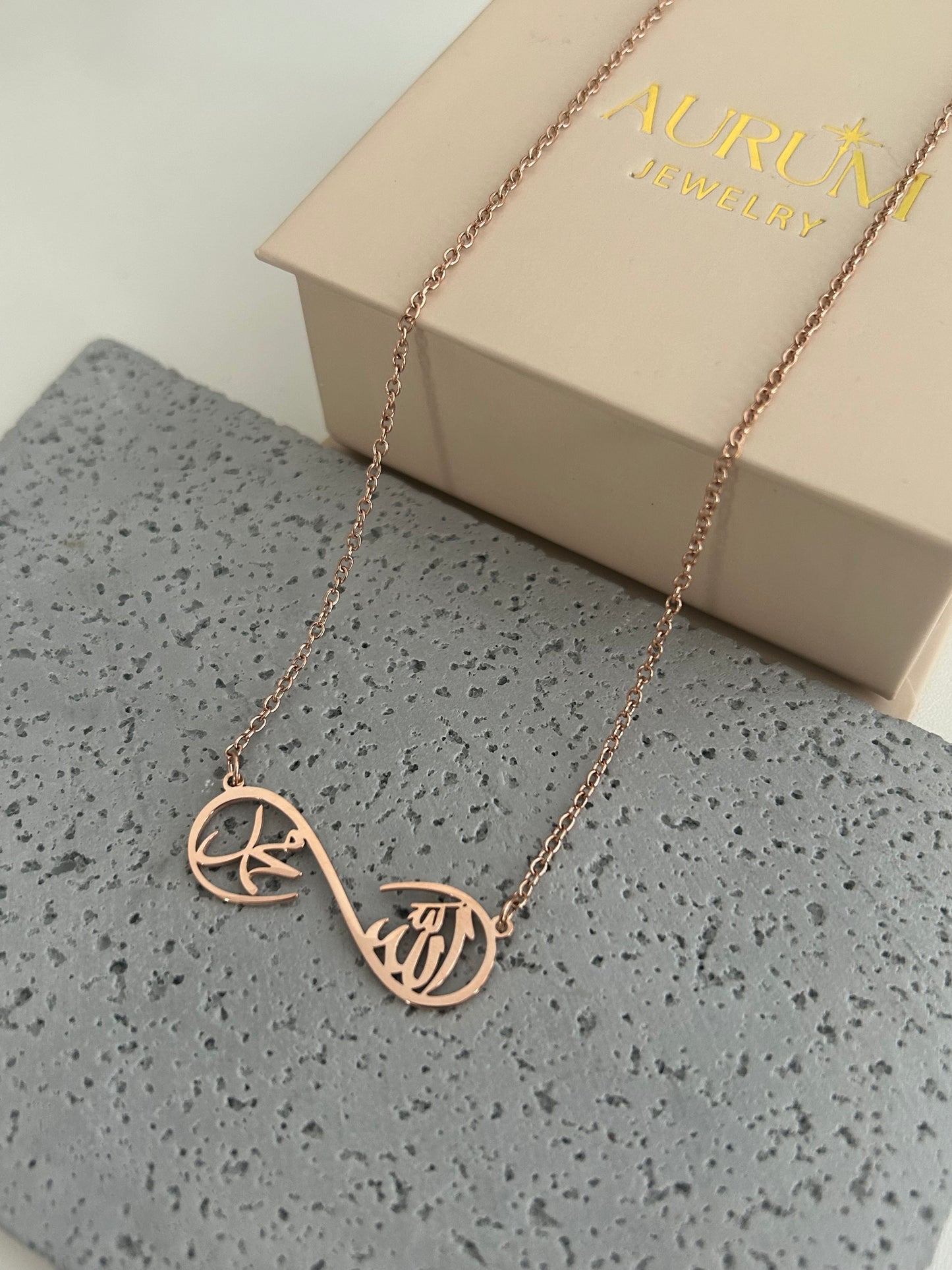 Allah Muhammad Gold Necklace