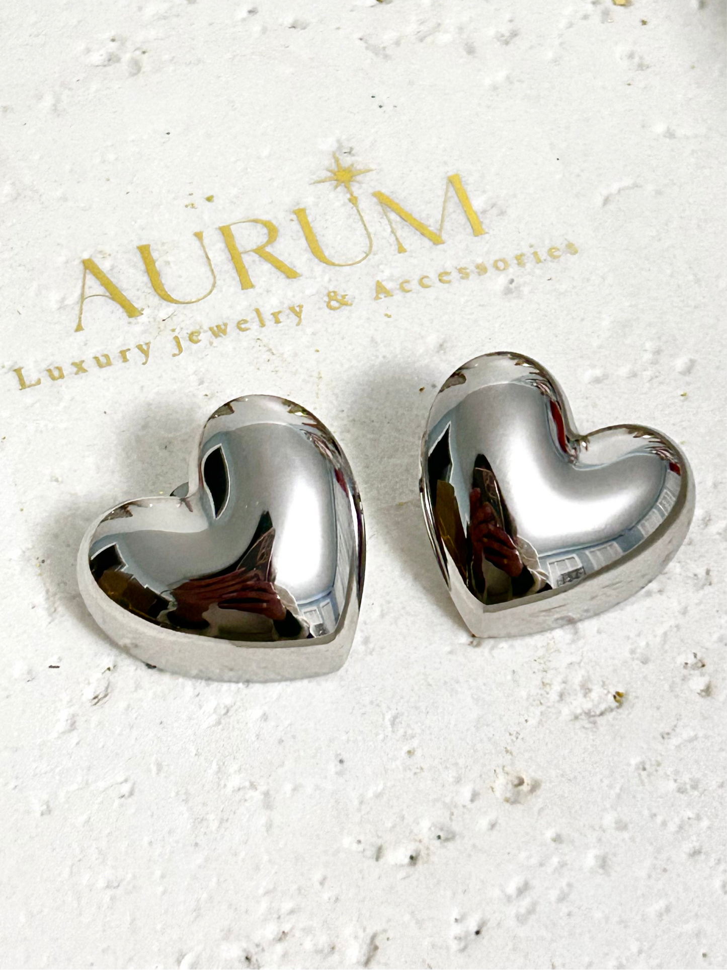 Zuma Earrings • Chunky heart earrings