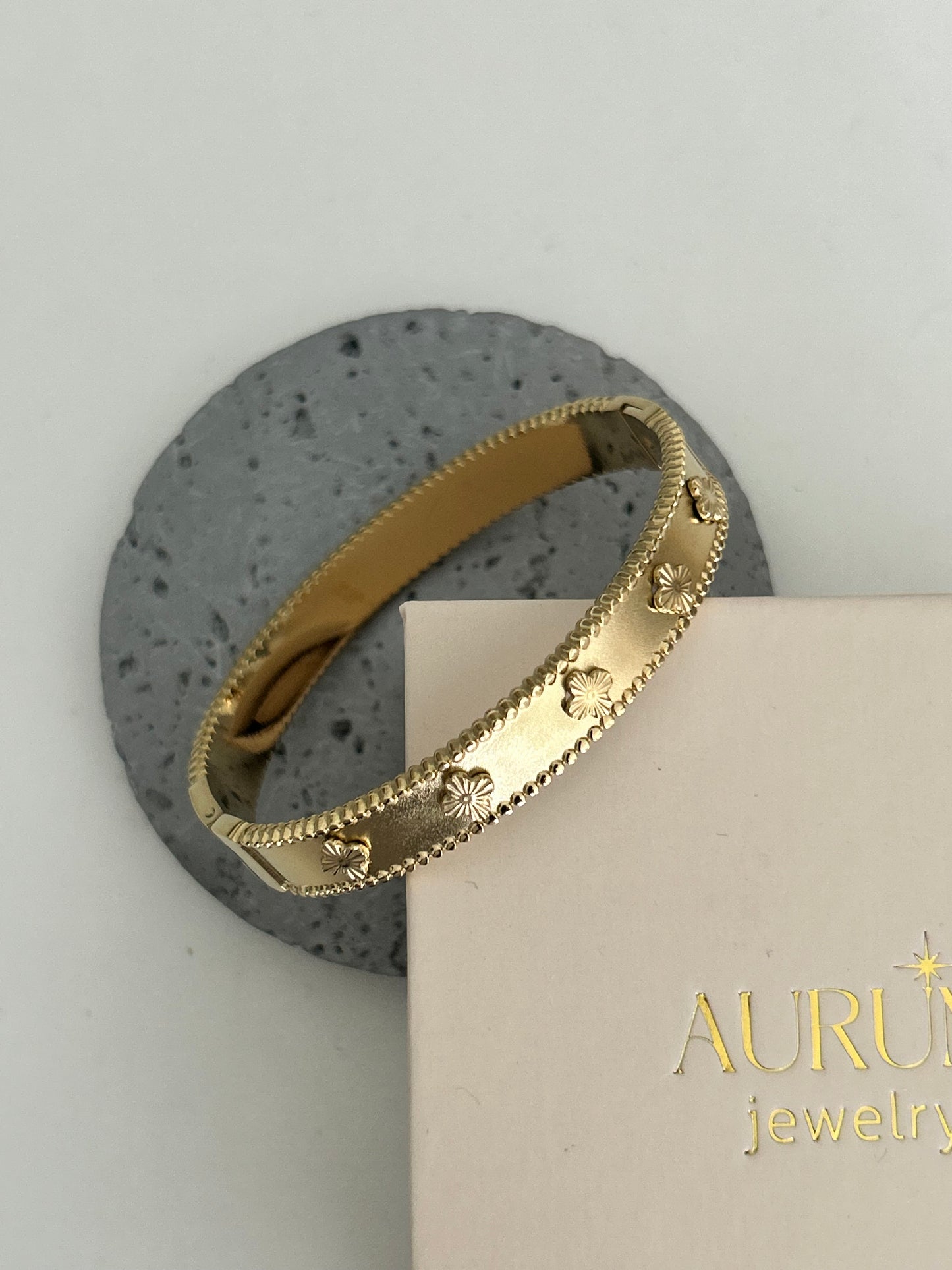 Arwa bangle • Antique Gold matte finish bangle