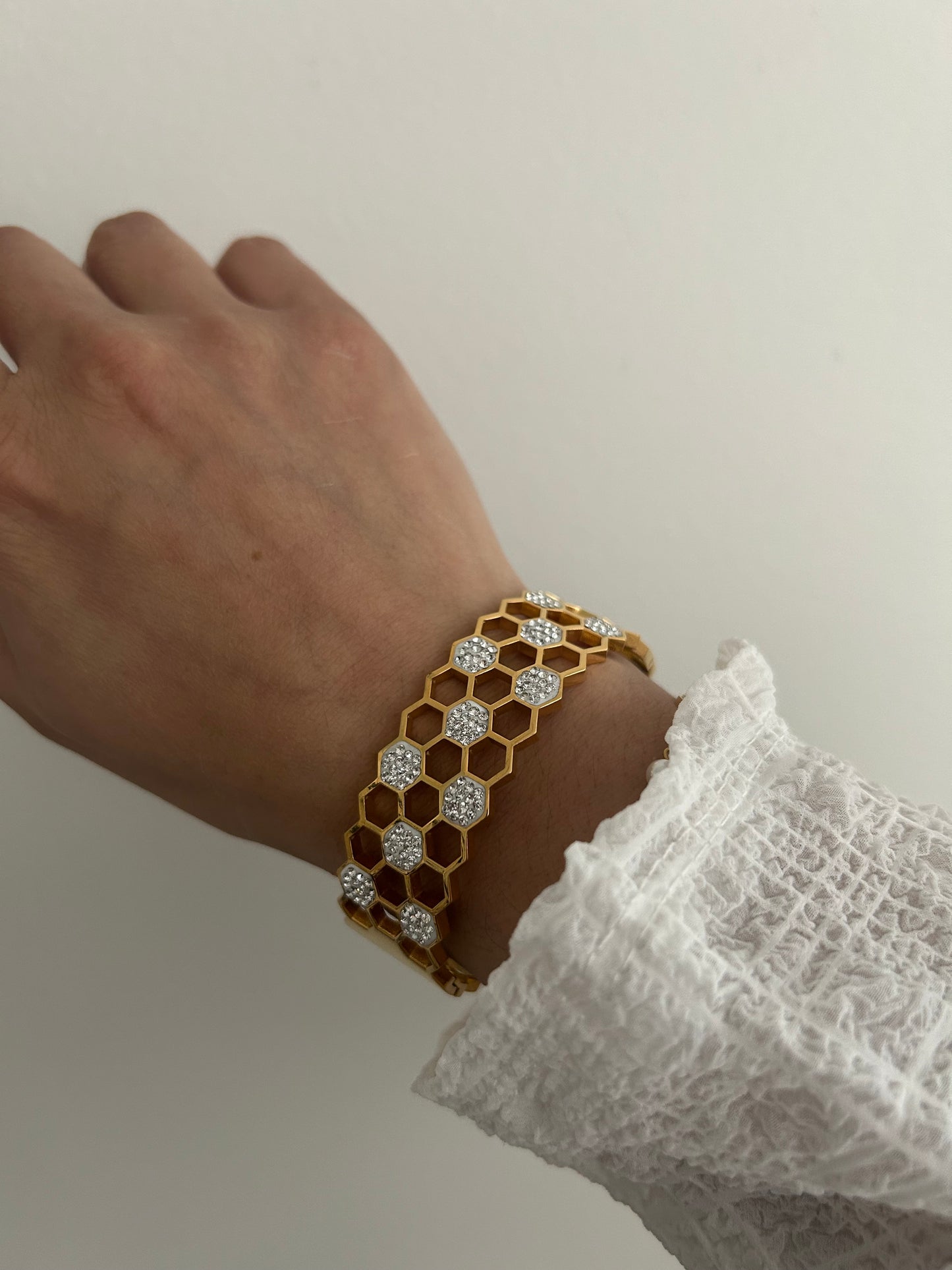 Rosa bangle • Bee Hive Bangle