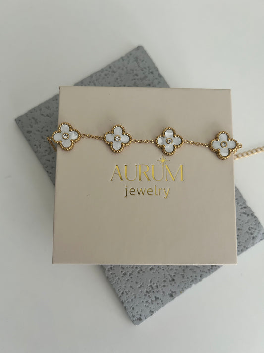 Ameera bracelet - Lucky Sparkle Clover Bracelet