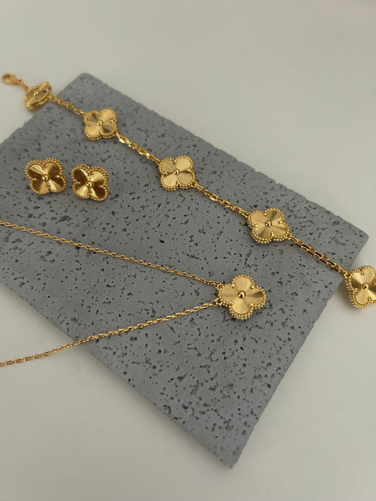 Anya Gold Set • Clover Jewelry Set