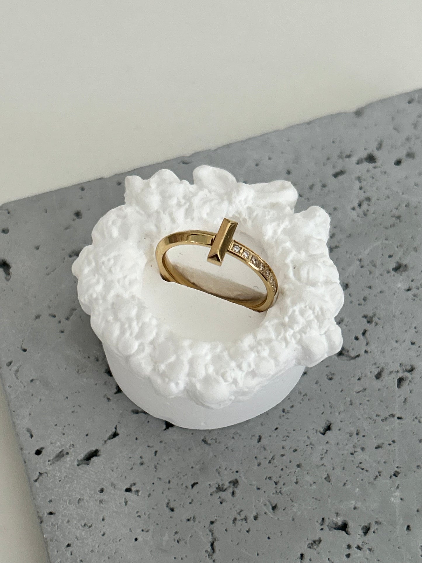 Theresa Ring • Gold T ring