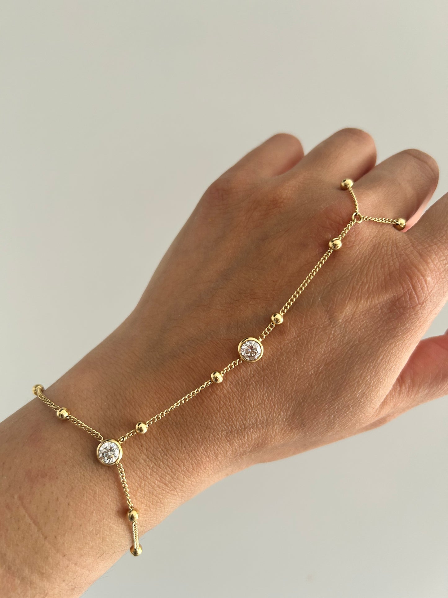 Magalie Hand chain Bracelet & Ring