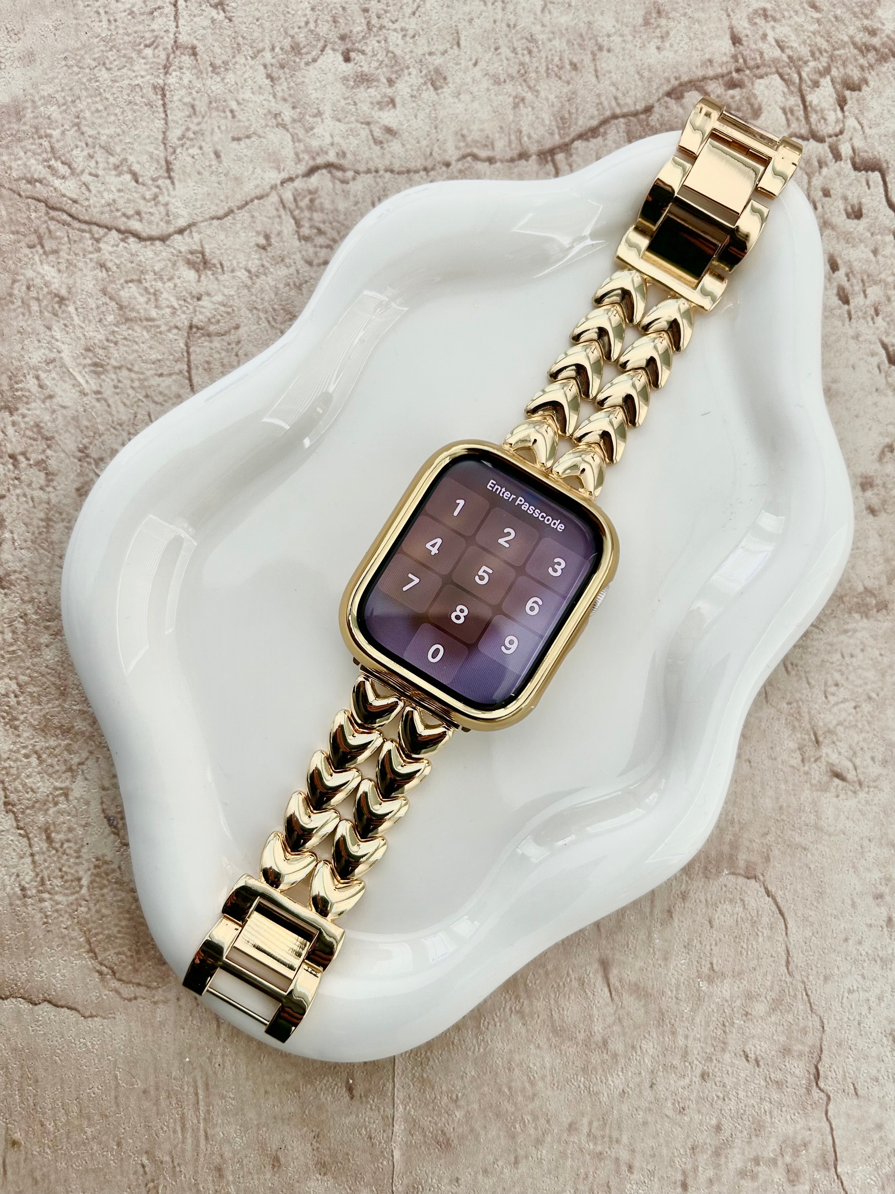 Heart Gold applewatch band 