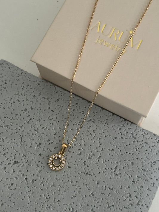 Lana necklace • Smiley face Gold Necklace