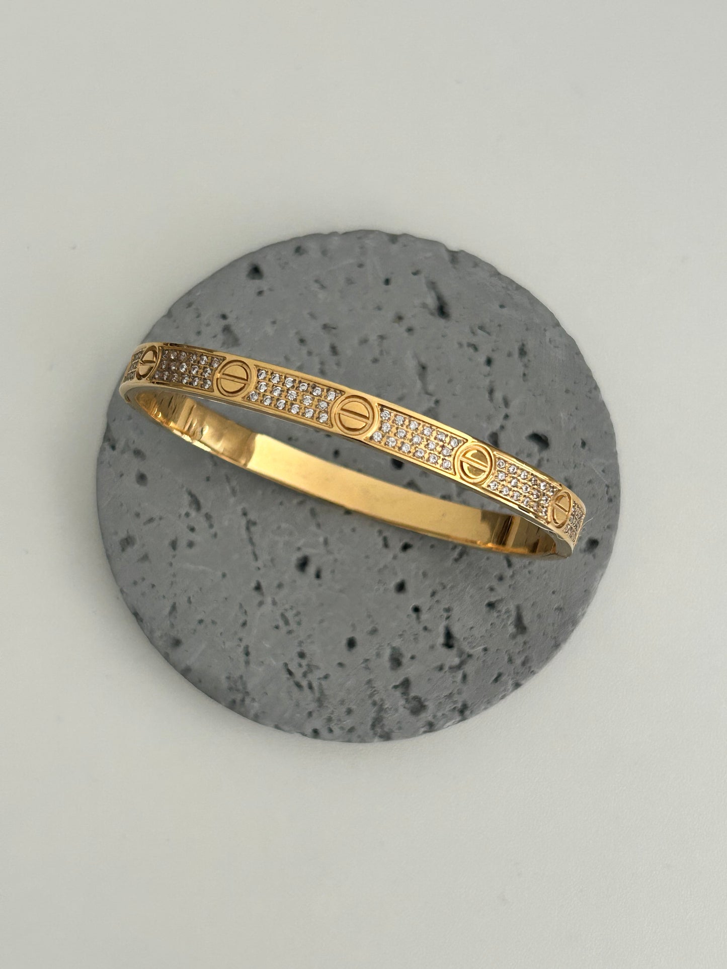 Reena bangle with rhinestones all over