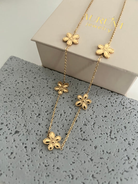 Eshmaal necklace • Floral tarnish-free necklace