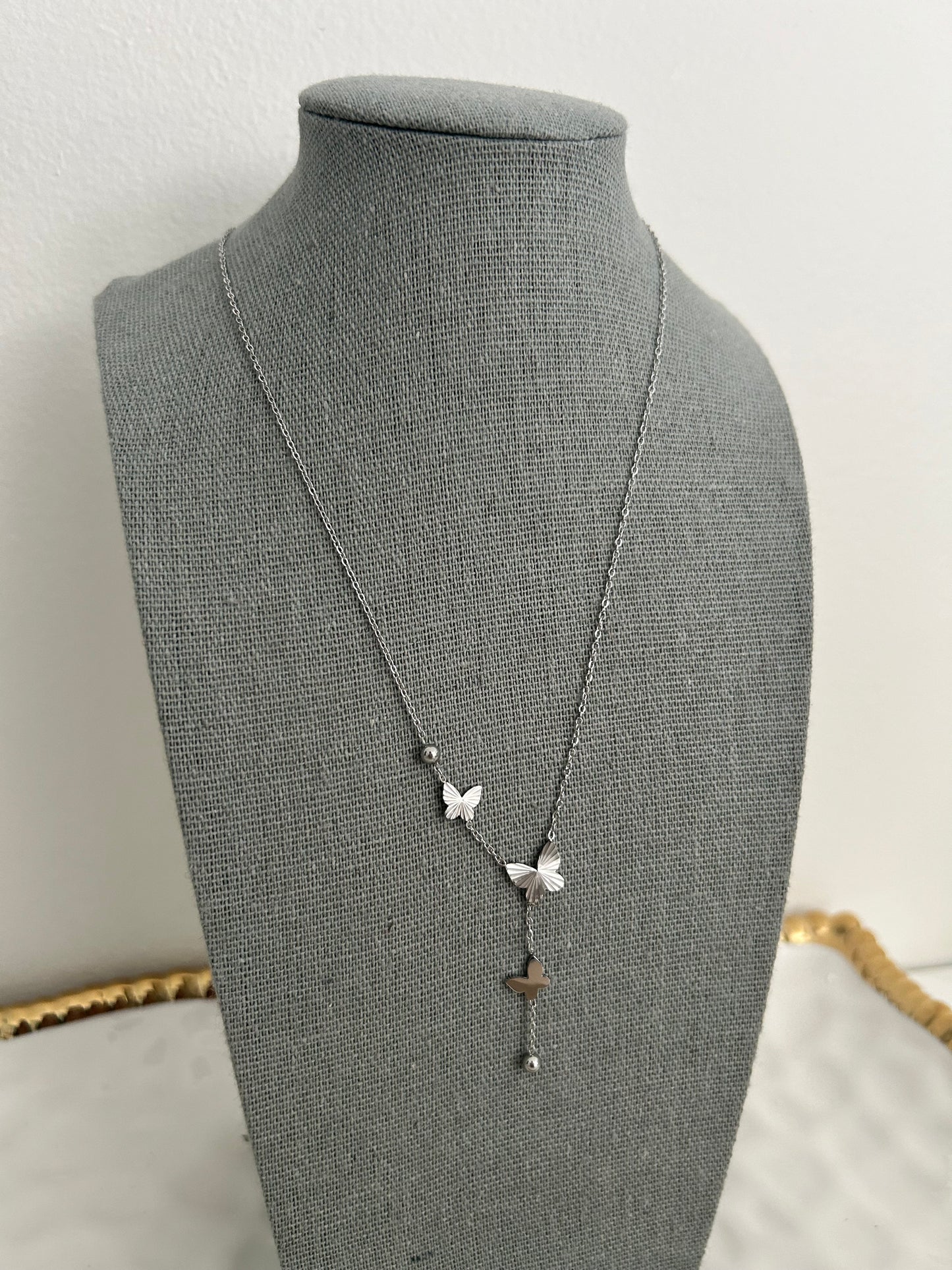 Lara necklace• Butterfly Y necklace