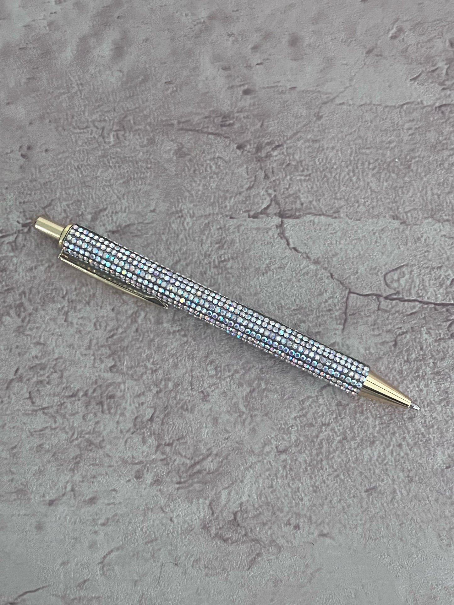 Gold rhinestone pen