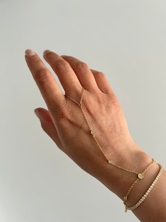 Luxe Hand chain Bracelet & Ring