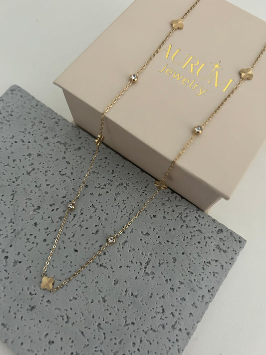 Sibgha necklace- Clover 18K Gold Plated Necklace