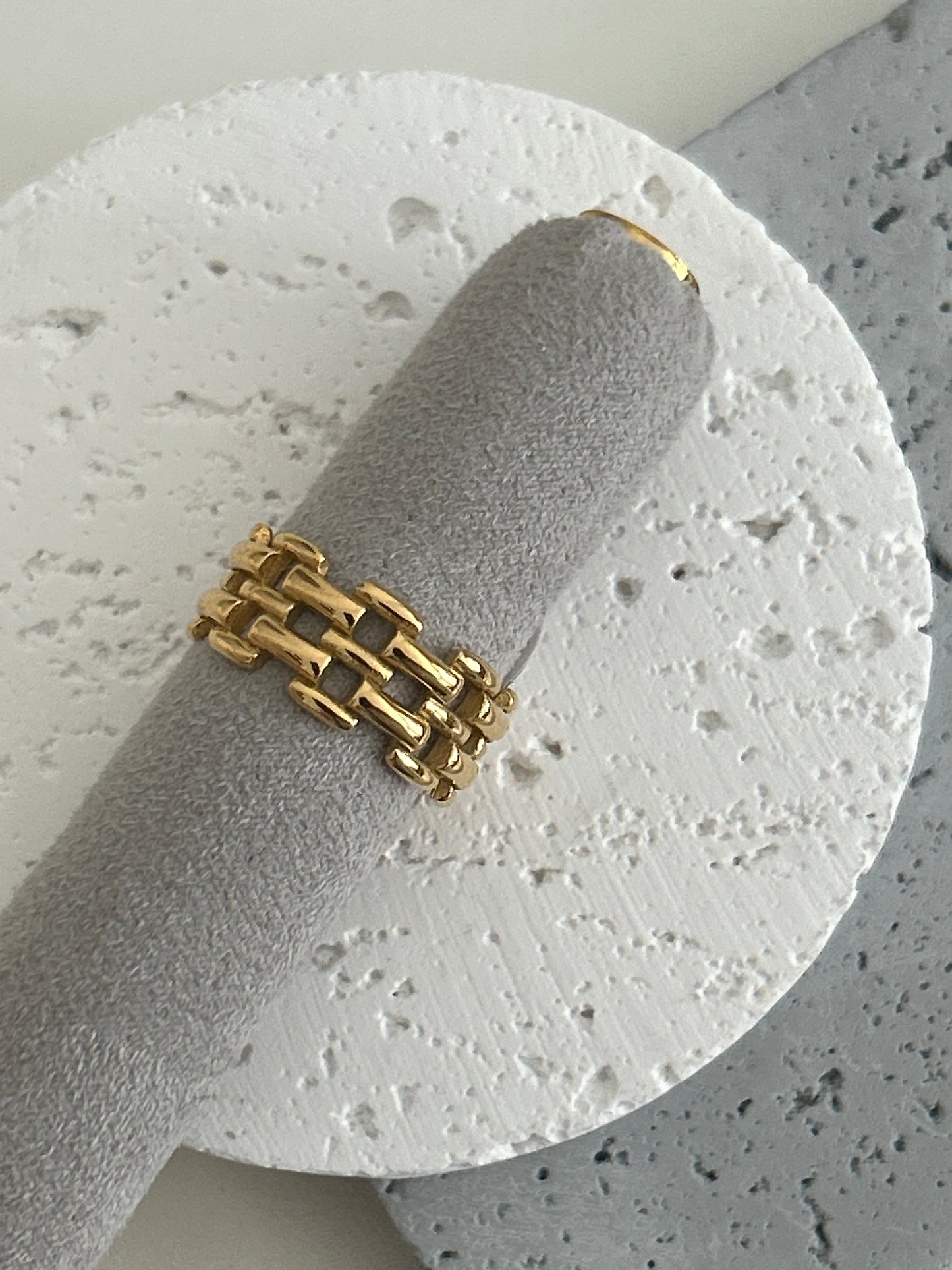 Zoey Ring • Gold watchband ring