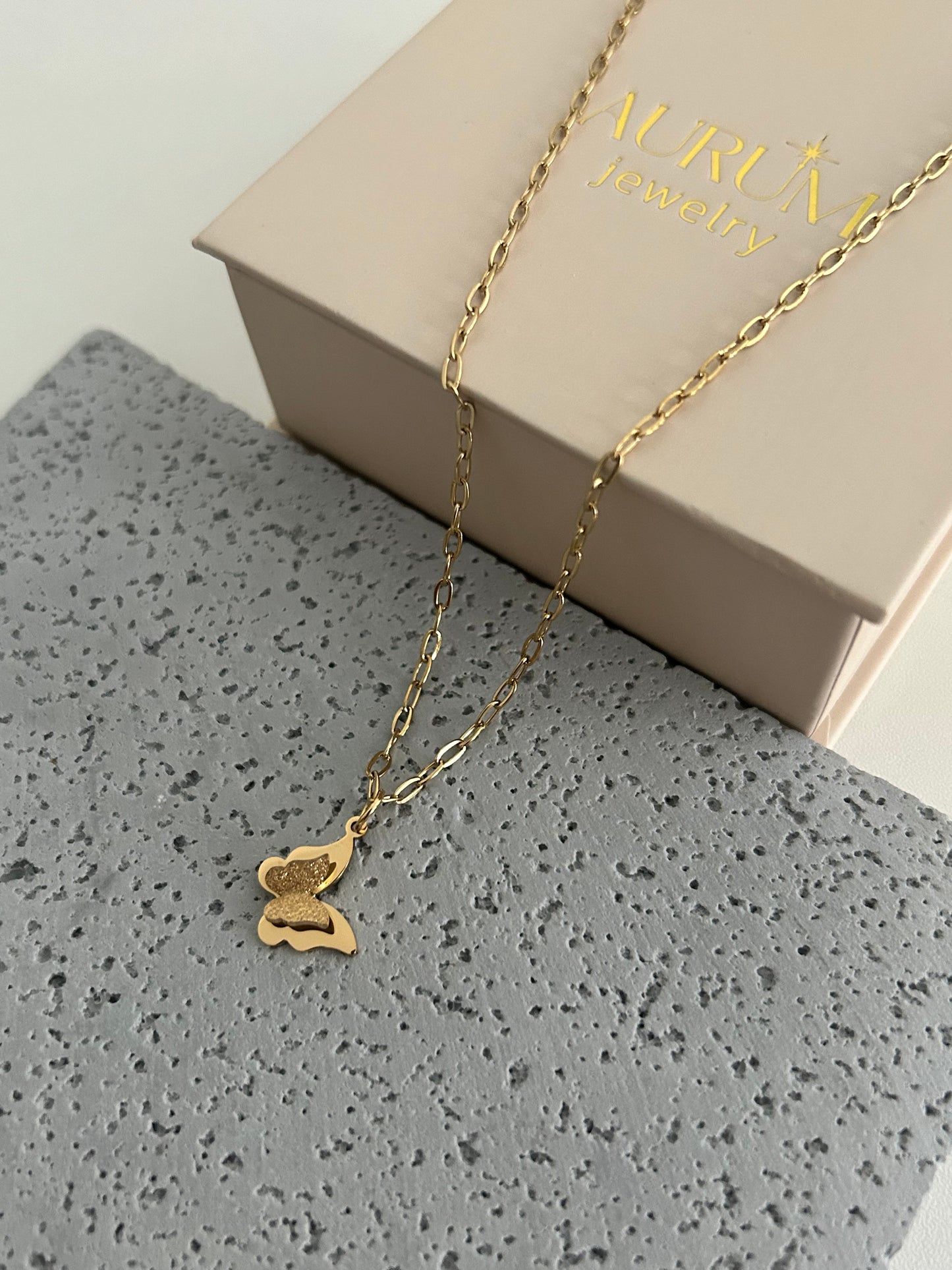 Kubra necklace • Gold Butterfly necklace