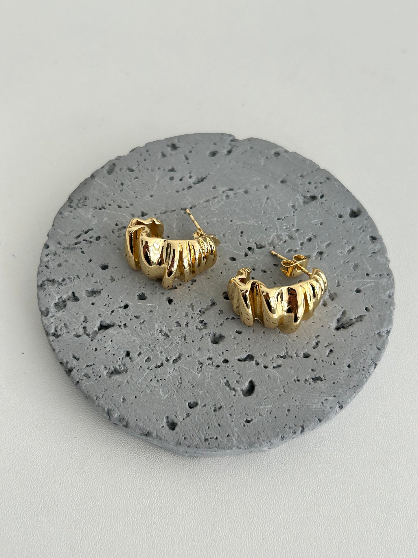 Maha earrings • Irregular-shaped Statement earrings