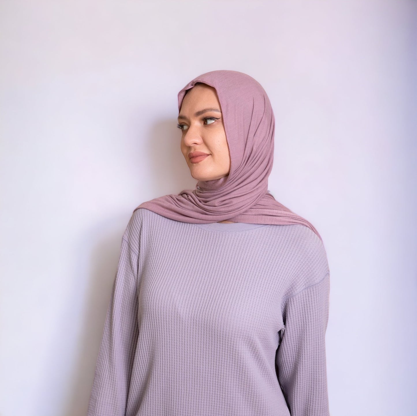 Mauve Jersey Hijab scarf canada