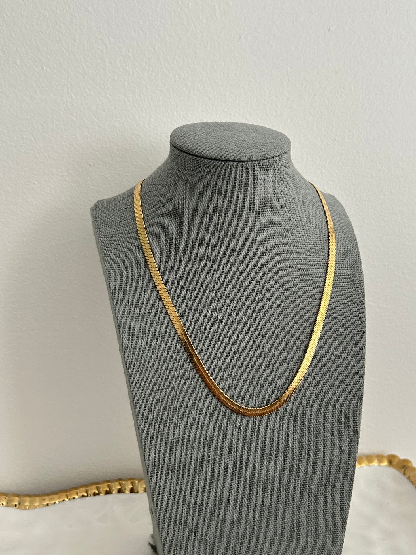 Farida Necklace • Snake Crystal chain Necklace