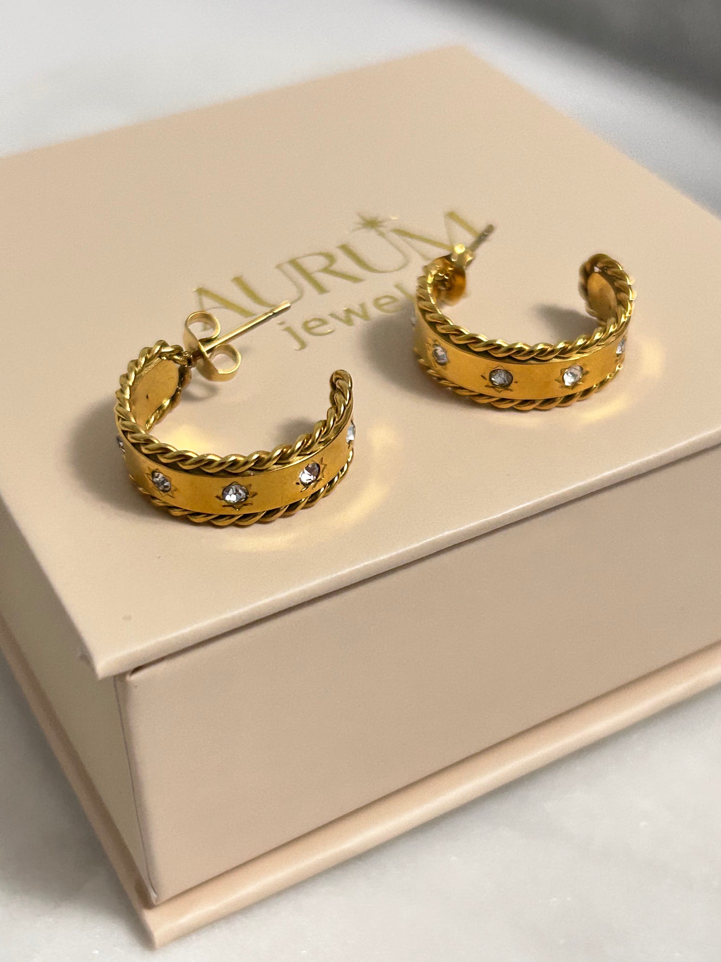 Aurum jewelry and accessories hoop earrings