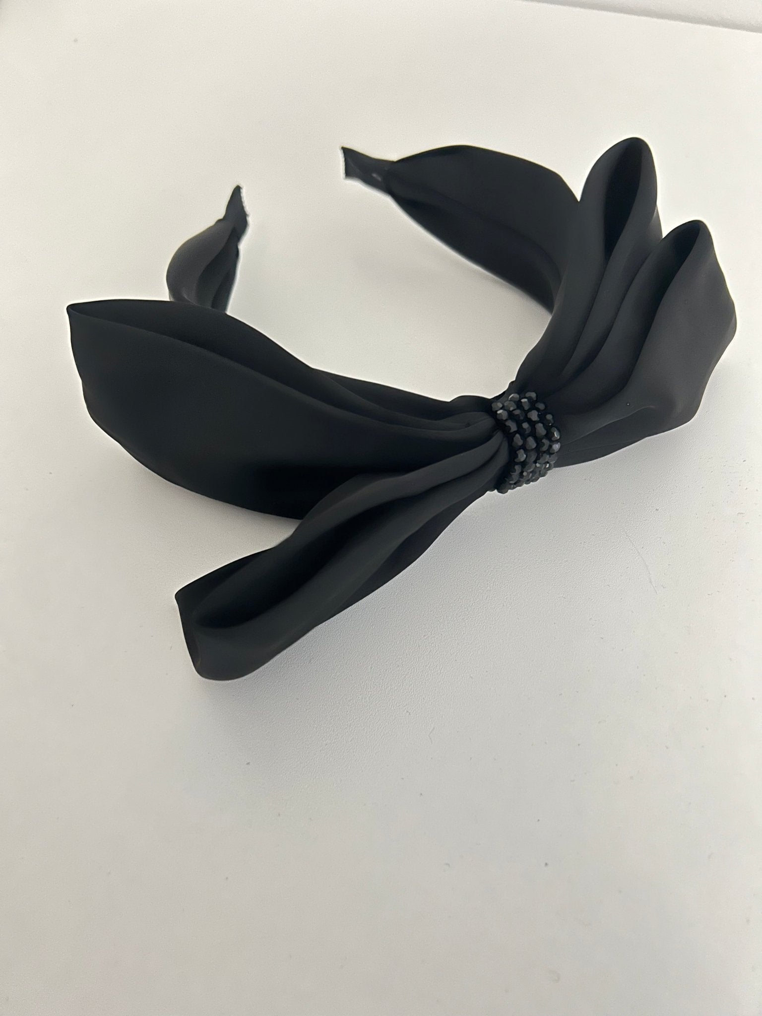 Alina black oversized bow headband - Aurum Jewelry & Accessories