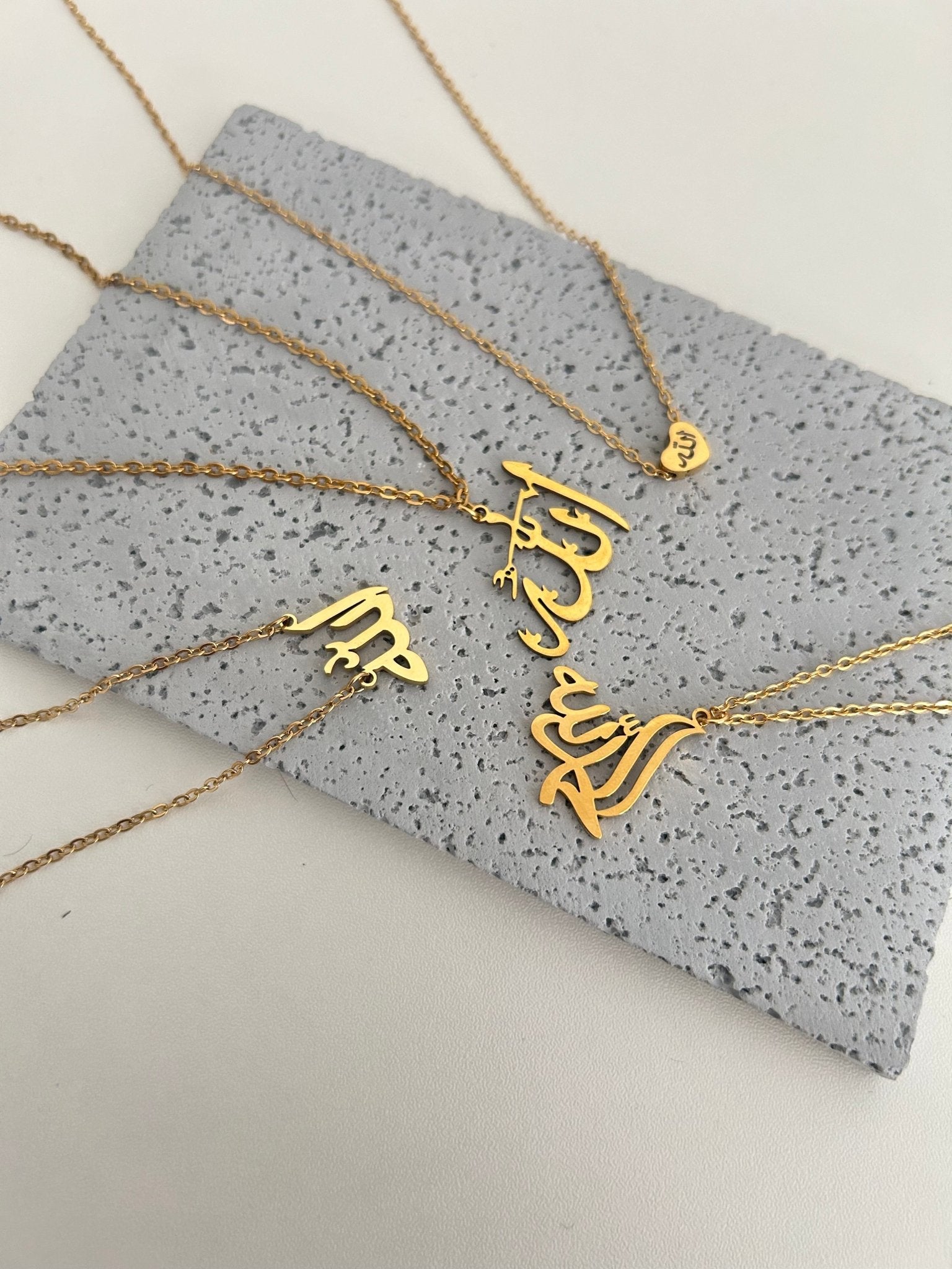 Allah Minimalist Heart Necklace - Aurum Jewelry & Accessories